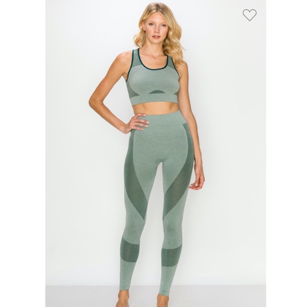 Cute workout set athletic gear bra & legging